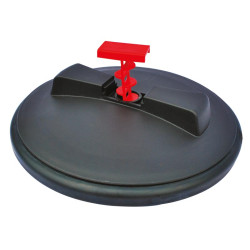 Deckel Ø 255 mm mit Abdeckring und Entlüftungsstopfen - 