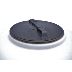 Deckel Ø 455 mm mit Abdeckring und Entlüftungsstopfen - 
