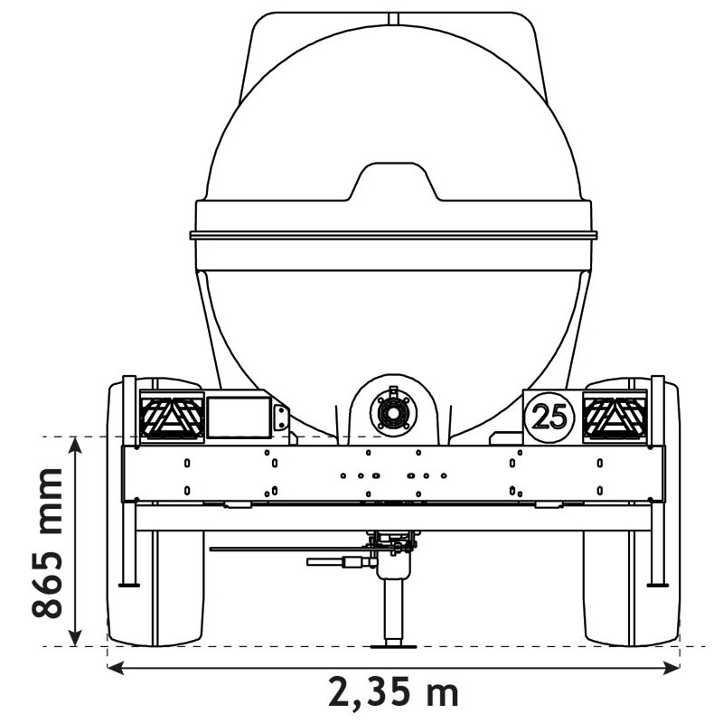 5500 l fahrbarer Tank für Schlepper