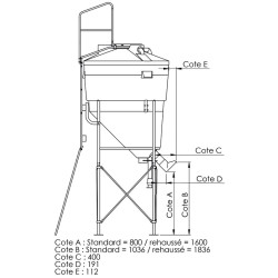 9,70 m³ Futtersilo mit großem Fassungsvermögen 9,70 m³ Futtersilo mit großem Fassungsvermögen