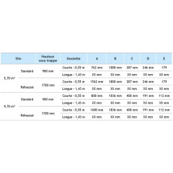 9,70 m³ Futtersilo mit großem Fassungsvermögen 9,70 m³ Futtersilo mit großem Fassungsvermögen