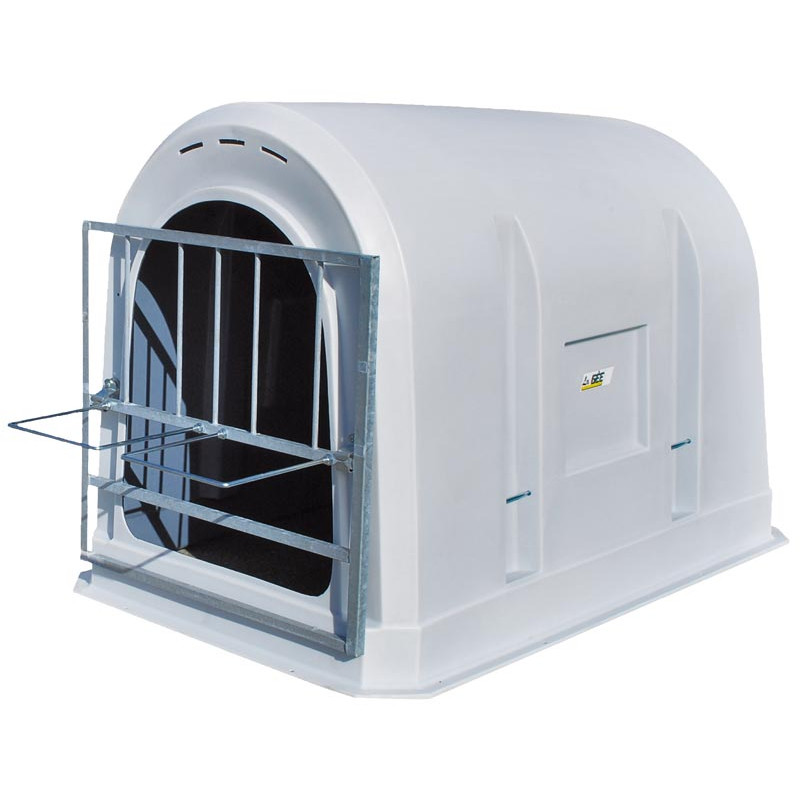 Gittertür mit doppeltem Eimerhalter