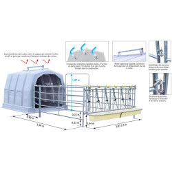 Gruppeniglu mit Umzäunung