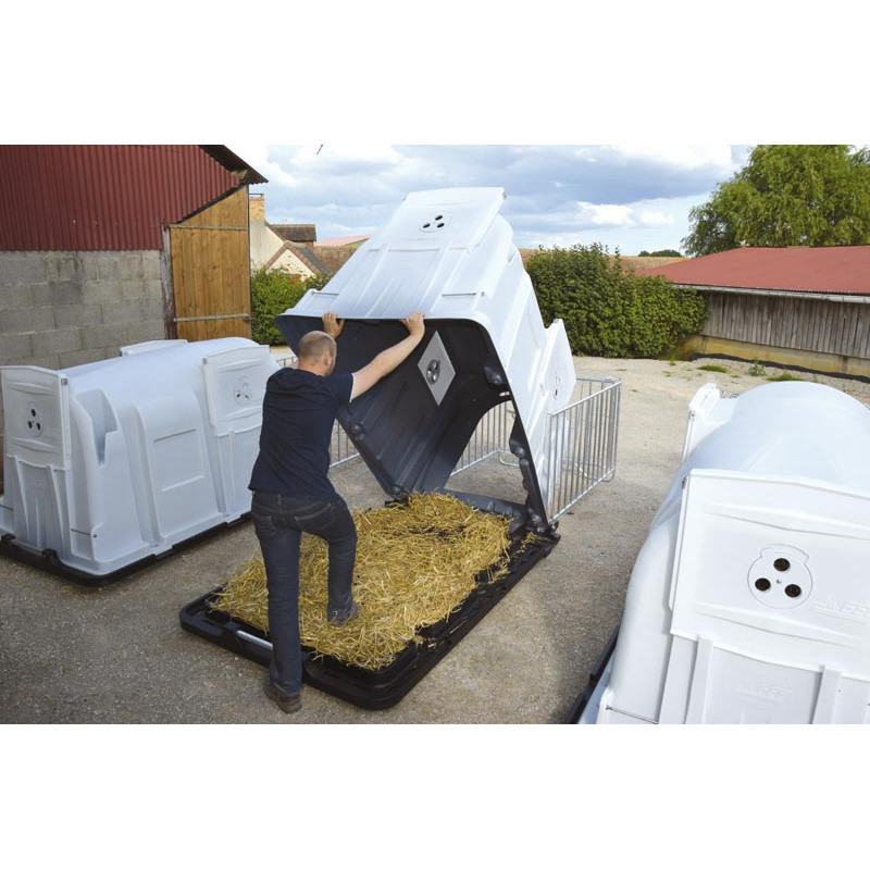 XXL Kälberiglu Komfortpaket, mit Spaltenboden