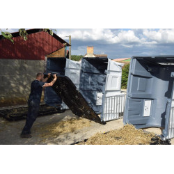 XXL Kälberiglu Komfortpaket, mit Spaltenboden