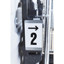 Satz von 10 nummerierten Aufklebern