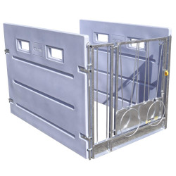 HYGIENE PRO Kälberbox mit festen Seitenwänden aus kunststoff HYGIENE PRO Kälberbox mit festen Seitenwänden aus kunststoff