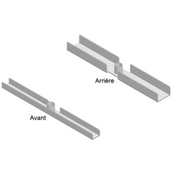 Verbindungsset für 2 Hygiene PRO kälberboxen mit festen wänden aus kunststoff