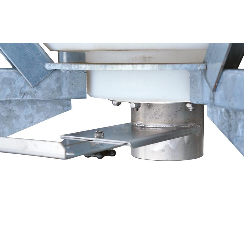 500 l Futtersilo auf Rahmengestell mit Schieber 