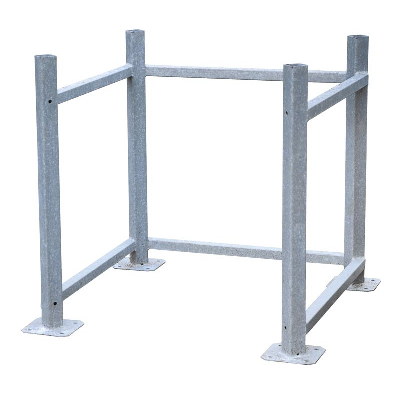 Fußerhöhung für Futtersilo mit Kleinem Fassungsvermögen auf Rahmengestell Fußerhöhung für Futtersilo mit Kleinem Fassungsvermögen auf Rahmengestell