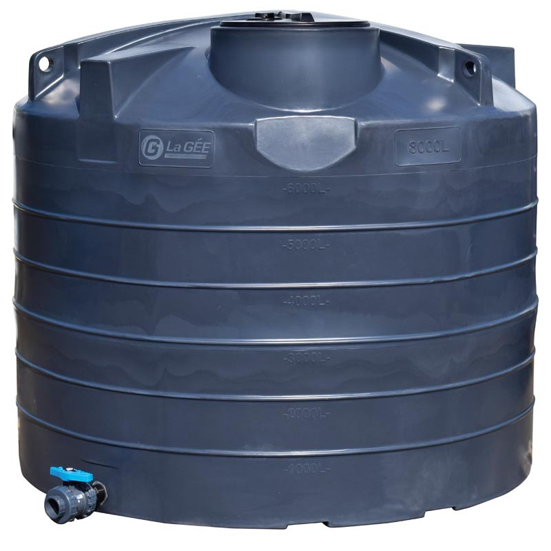 8000 L. - Ø 2,39 m Senkrechter Oberirdischer Lagertank