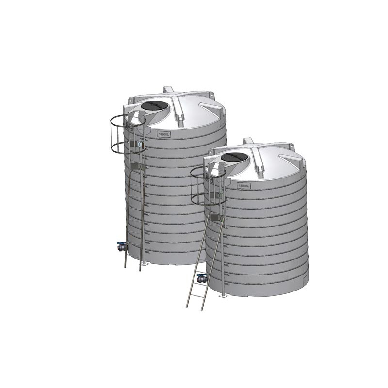 Feuerverzinkter Steigleiter mit Sicherheitsrahmen