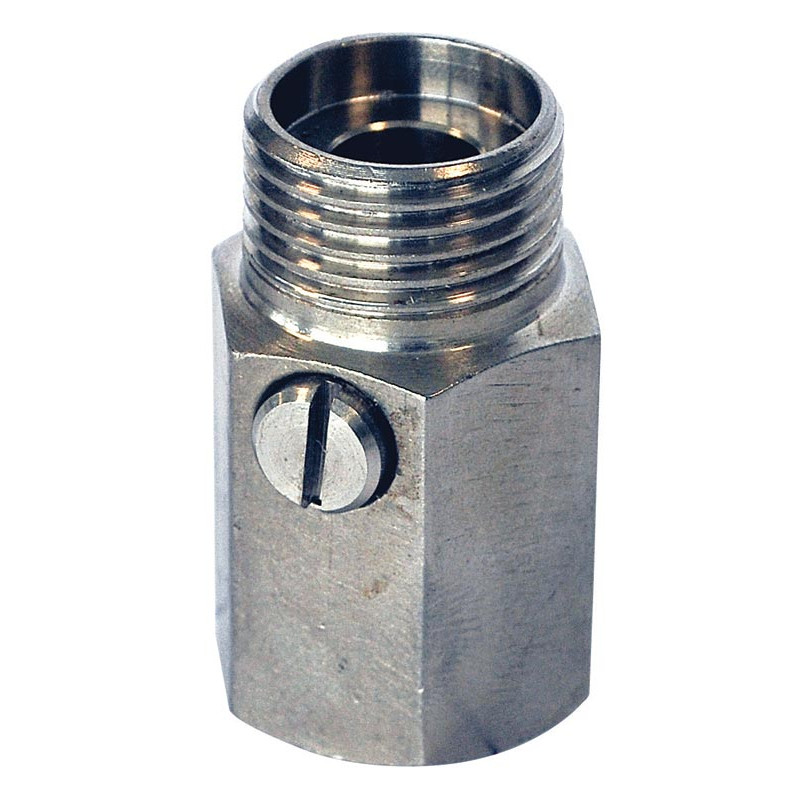 1/2" AG/IG aus Edelstahl Verbindungsstück mit Durchflussmengenregler