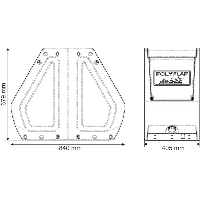 Doppelte POLYFLAP Tränke