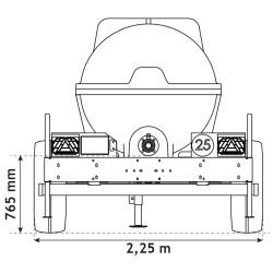 2300 l fahrbarer Tank für Schlepper 2300 l fahrbarer Tank für Schlepper