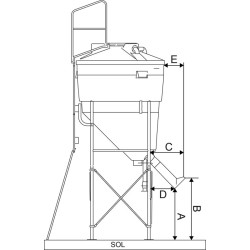 5,70 m³ Futtersilo mit großem Fassungsvermögen 5,70 m³ Futtersilo mit großem Fassungsvermögen