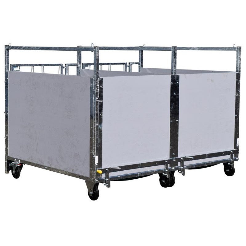 Fahrbare kälberbox STD - PVC - Ausführung DUO
