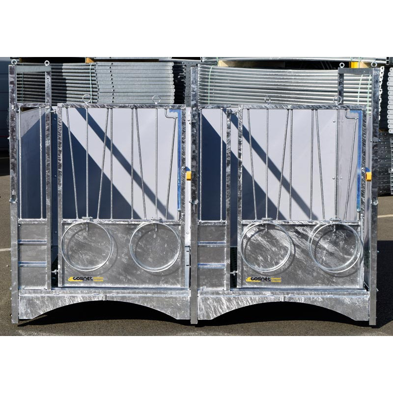 Fahrbare kälberbox STD - PVC - Ausführung DUO
