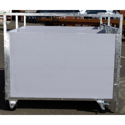 Fahrbare kälberbox STD - PVC - Ausführung DUO