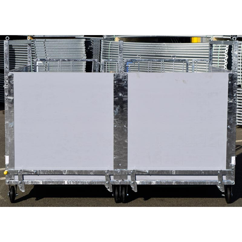 Fahrbare kälberbox STD - PVC - Ausführung DUO