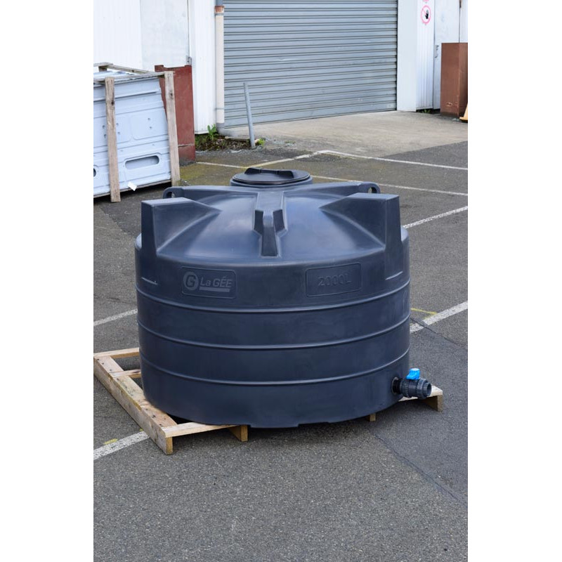 2000 L. - Ø 1,60 m Senkrechter Oberirdischer Lagertank