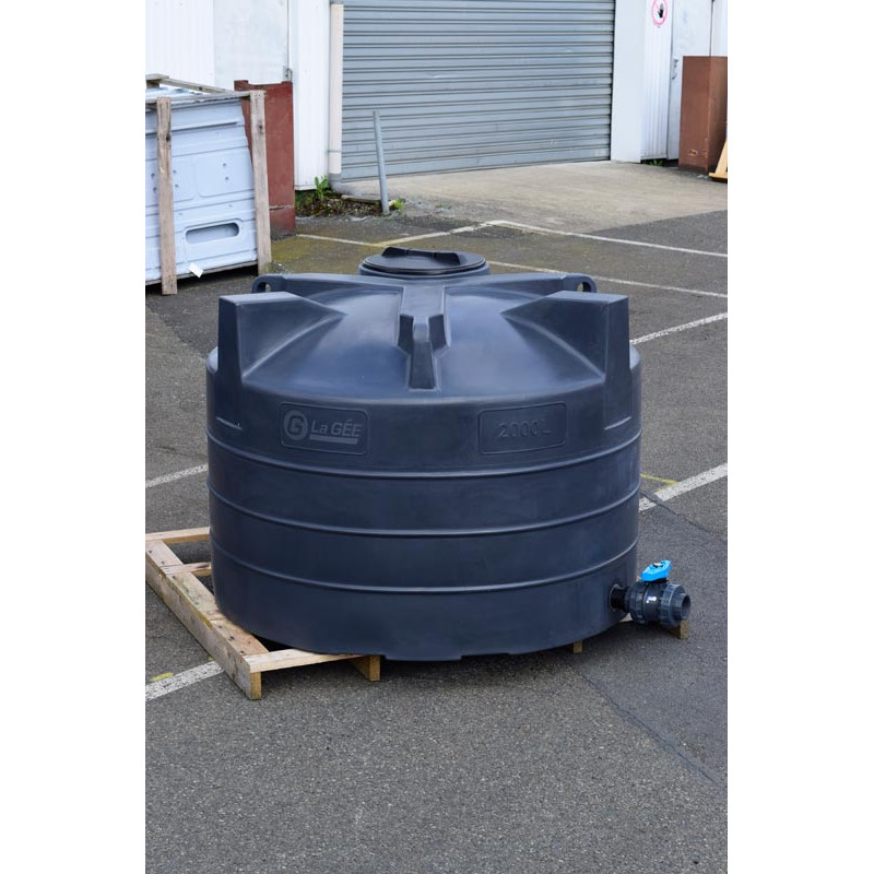 2000 L. - Ø 1,60 m Senkrechter Oberirdischer Lagertank