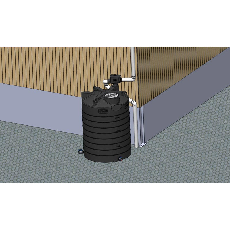 „LA GÉE Maxi Filter“ zur Rückgewinnung von Regenrinnenwasser für Wasser Lagertanks