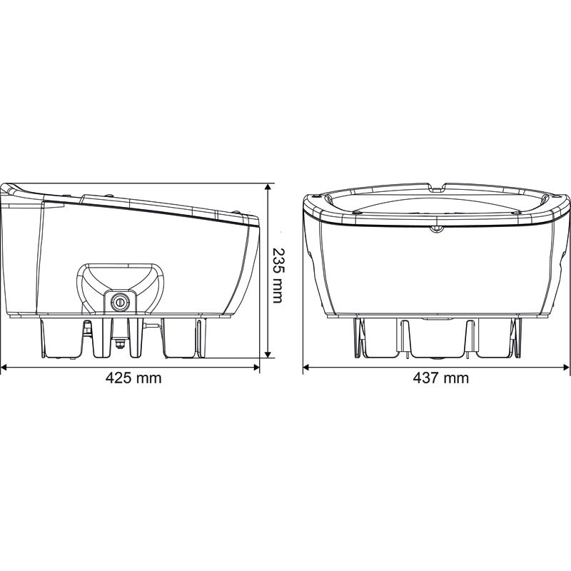 Heizbare POLYSPRING II Tränke mit Schwimmerventil