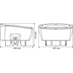 Heizbare POLYSPRING II Tränke mit Schwimmerventil