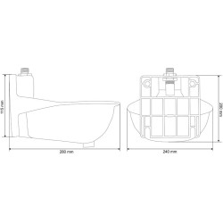 AUTODRINK Tränke mit waagerechter Zunge