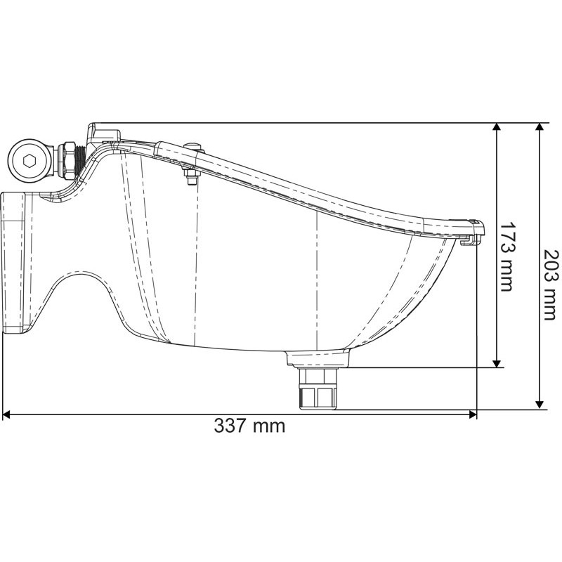 PF2 POLYSELF Tränke mit horizontaler Zunge