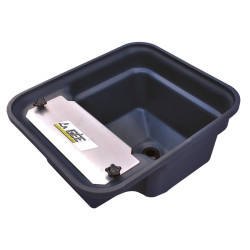 Einfache Polybac 30 M Tränke mit Vollrand und Befestigungsrahmen