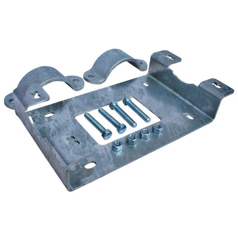 PLATTE MIT 1/2 SCHELLE ZUR TRÄNKEBEFESTIGUNG AN PFOSTEN