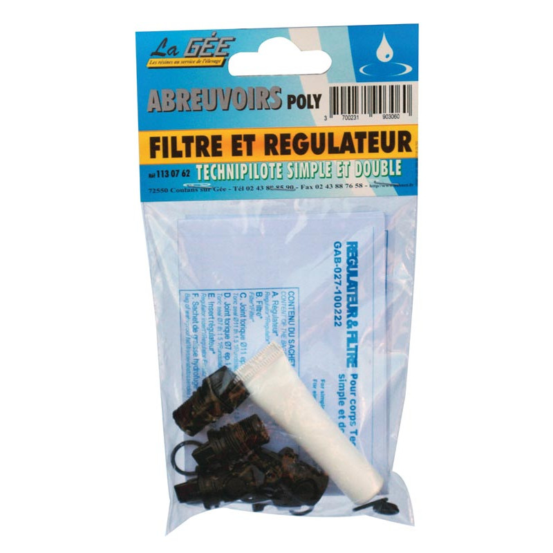 Filter und Durchflussregler TECHNIPILOTE