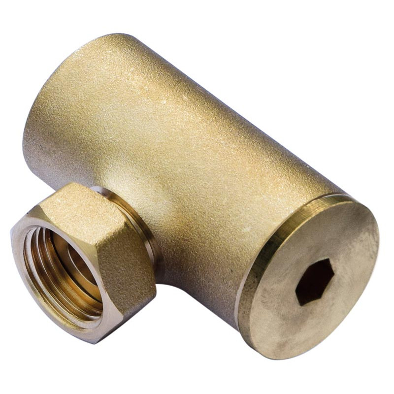 3/4" T-förmiges IG Verbindungsstück mit Überwurfmutter 3/4" T-förmiges IG Verbindungsstück mit Überwurfmutter