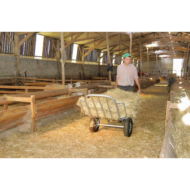 2 RÄDER METALLISCHE HEUSCHUBKARRE 