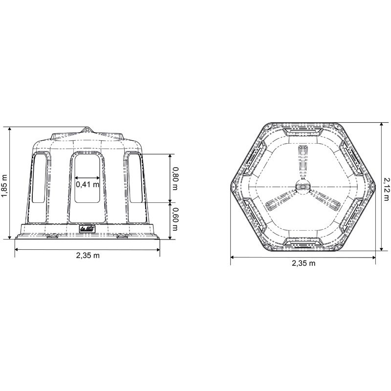 RPE GM Futterraufe aus Kunststoff mit Boden RPE GM Futterraufe aus Kunststoff mit Boden