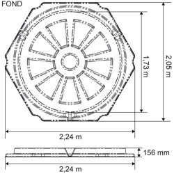 RPE GM Futterraufe aus Kunststoff mit Boden RPE GM Futterraufe aus Kunststoff mit Boden