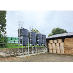 9,70 m³ Futtersilo mit großem Fassungsvermögen  9,70 m³ Futtersilo mit großem Fassungsvermögen