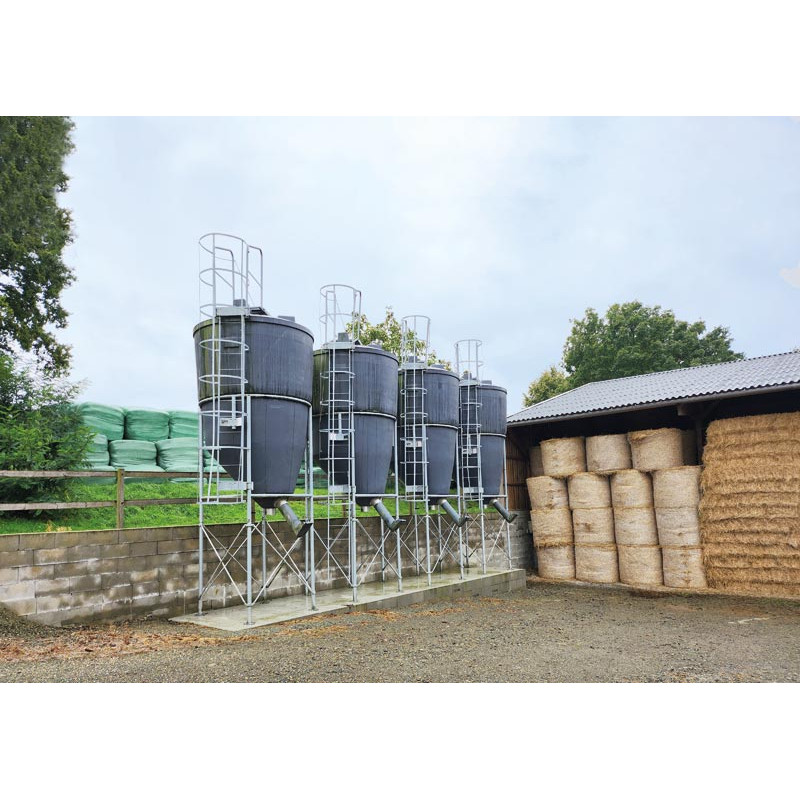 9,70 m³ Futtersilo mit großem Fassungsvermögen  9,70 m³ Futtersilo mit großem Fassungsvermögen