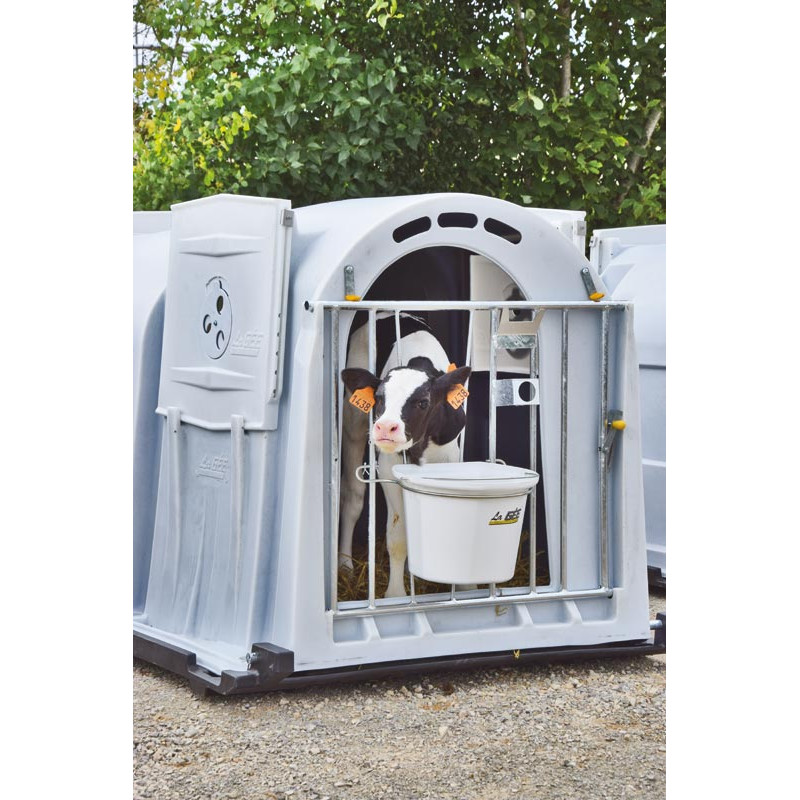 Vordertür mit Eimerhalter für XL und XXL Kälberiglu