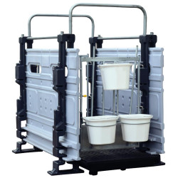 Trennwand für Hygiene Pro Kälberboxen in Reihe