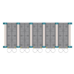 Trennwand für Hygiene Pro Kälberboxen in Reihe