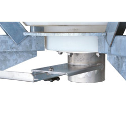 500 l Futtersilo auf Rahmengestell mit Schieber 