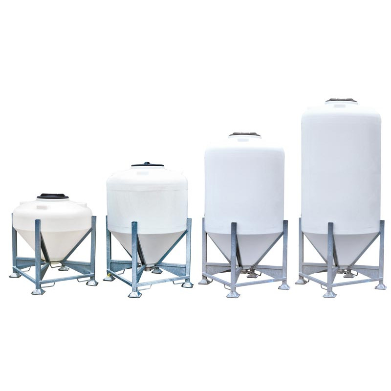 500 l Futtersilo auf Rahmengestell mit Schieber 