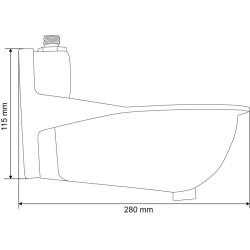 AUTODRINK Tränke mit senkrechter Zunge