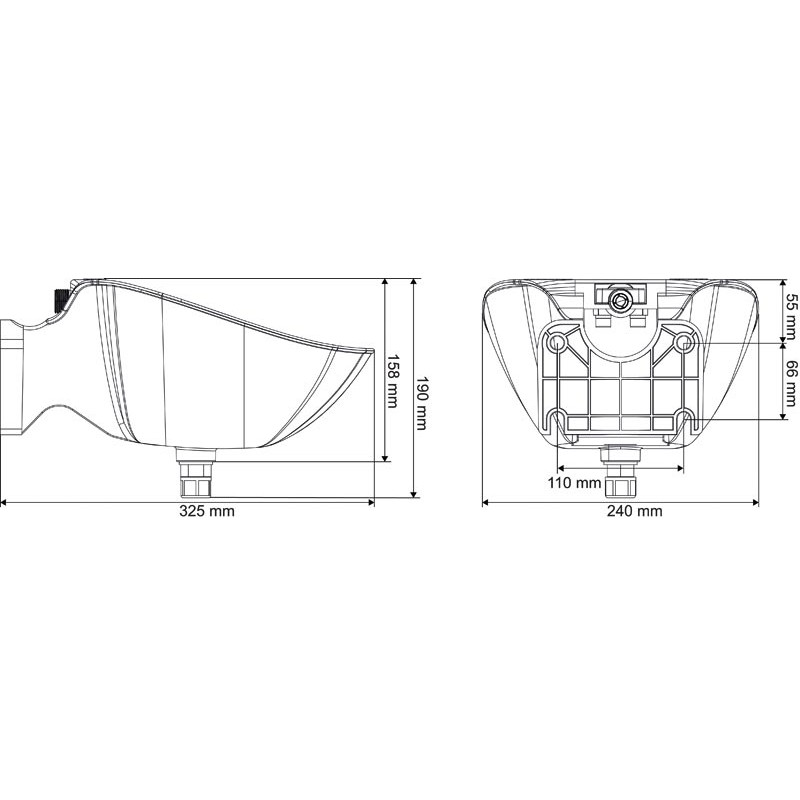 POLYFLEX Tränke mit senkrechter Zunge