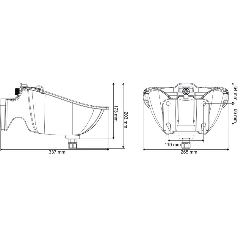 PF2 POLYSELF Tränke mit horizontaler Zunge PF2 POLYSELF Tränke mit horizontaler Zunge