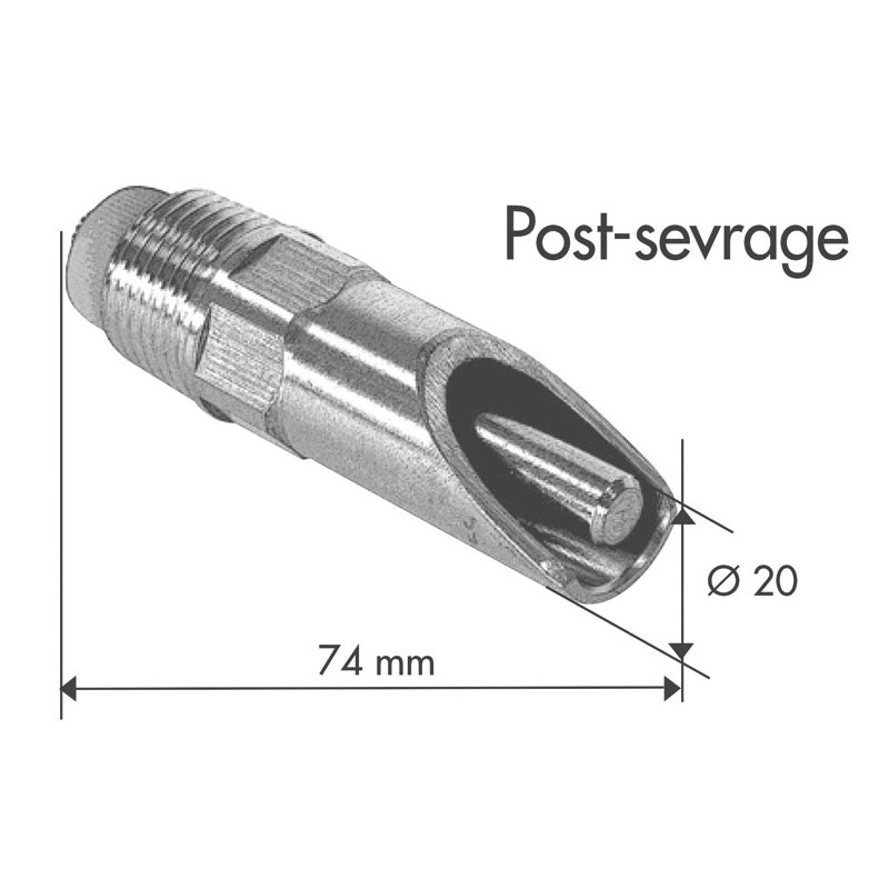 Beißnippel für Schweine „Absetzer“