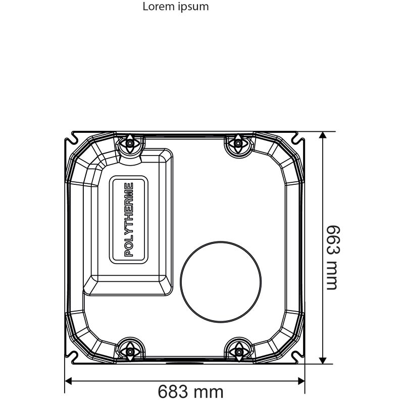 POLYTHERME Tränke mit 1 Schale